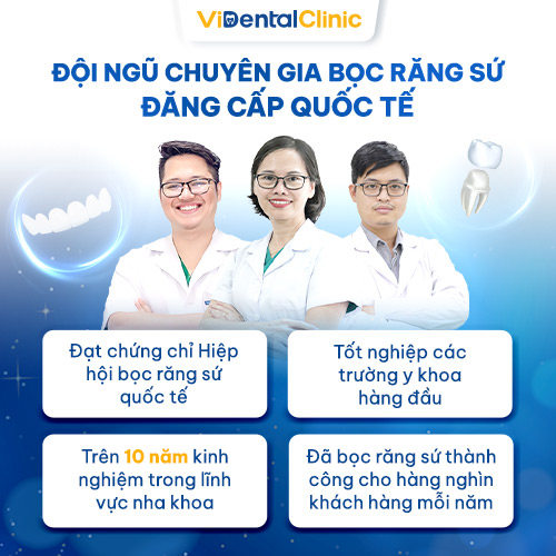 Đội ngũ chuyên gia hàng đầu Bọc răng sứ